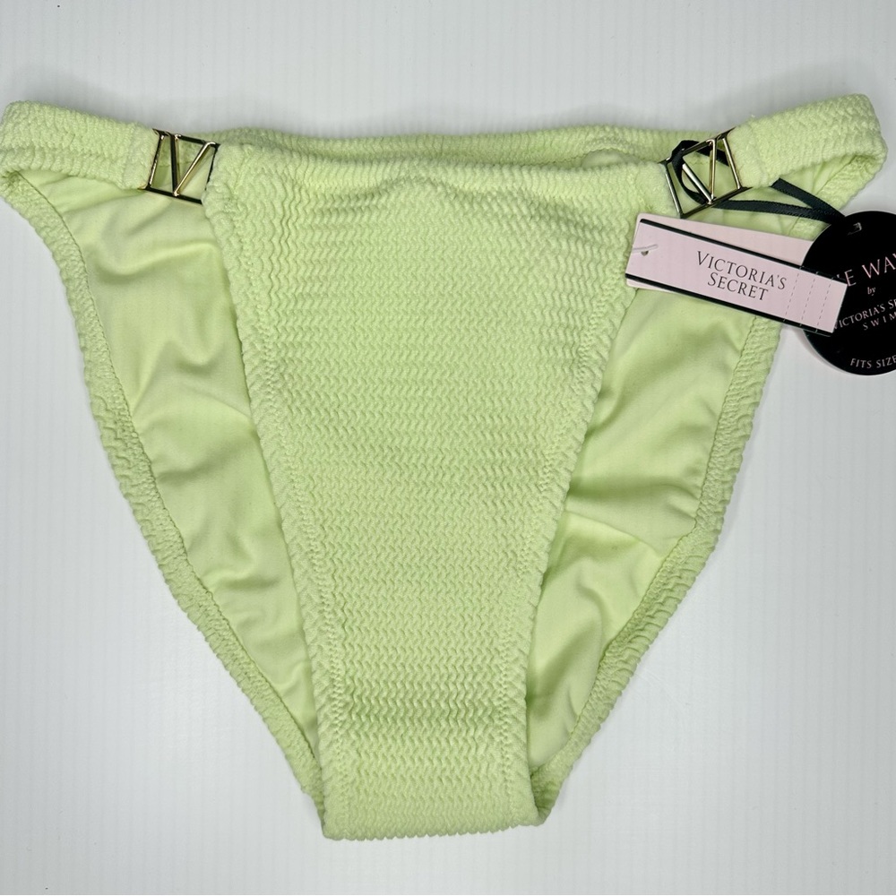 VS The Wave Lime Green Ribbed Bikini Bottom Swim